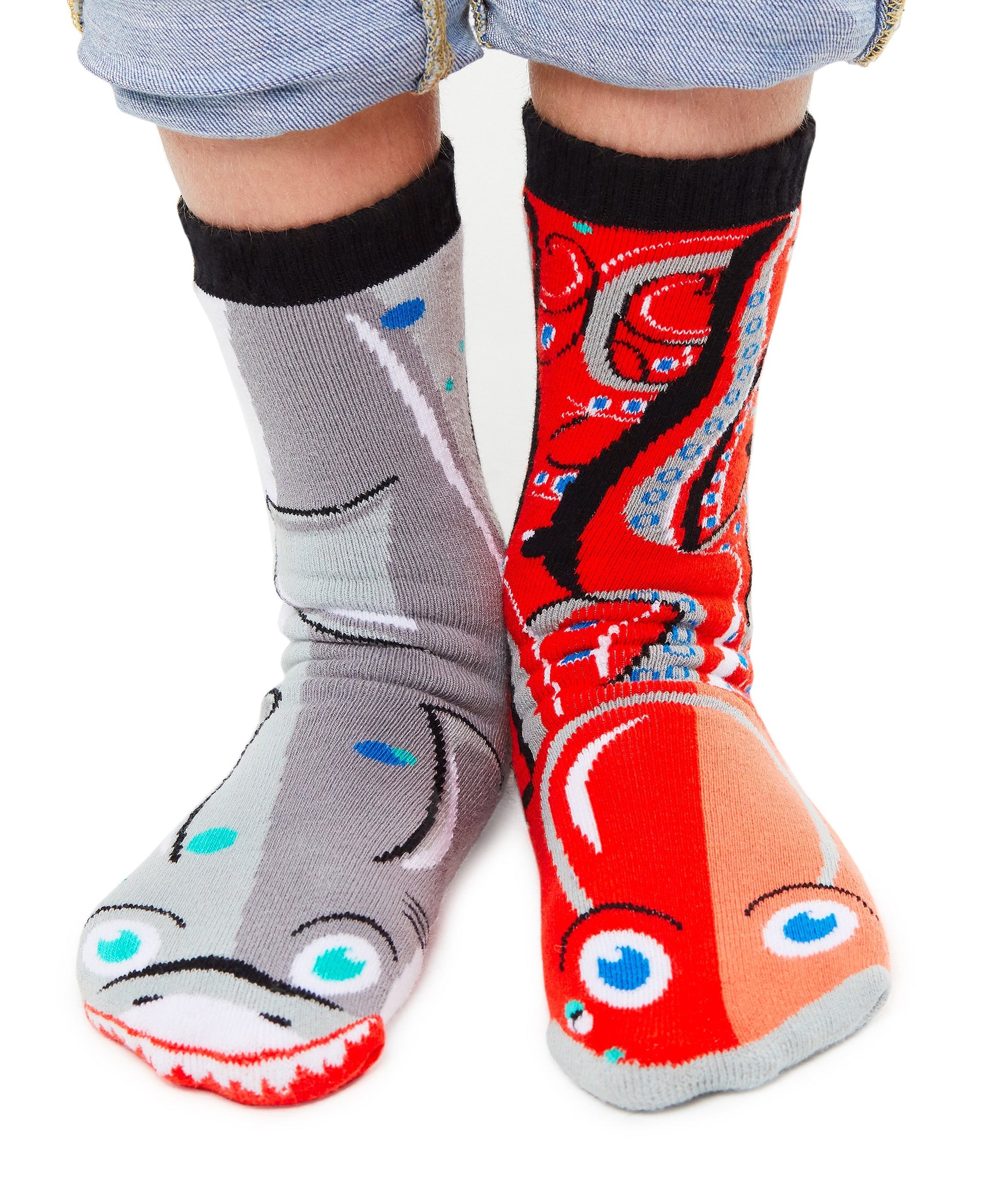 ADULT SHARK & OCTOPUS SOCKS-0