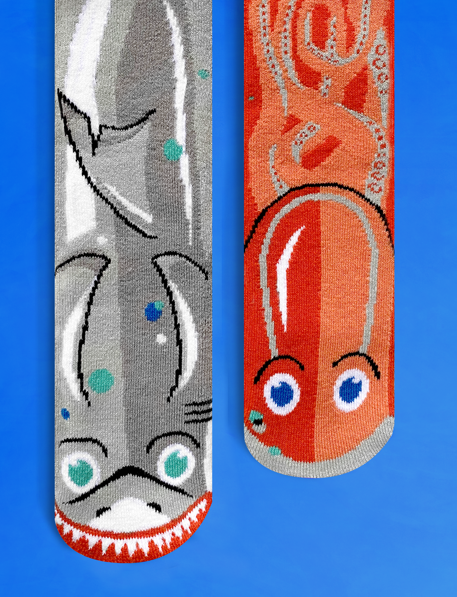 ADULT SHARK & OCTOPUS SOCKS-1